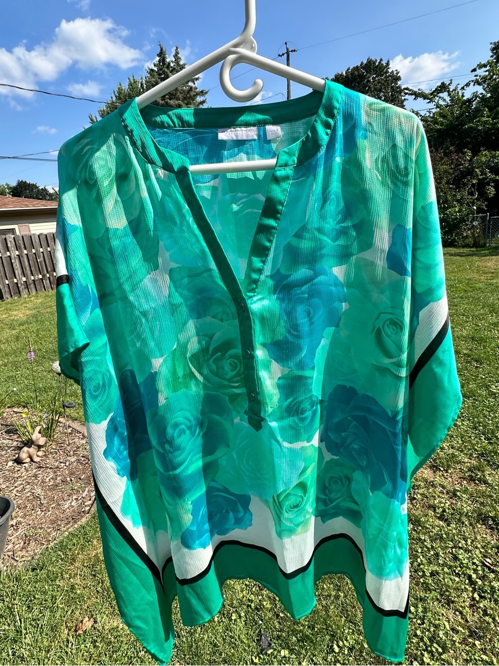 New York & Company Floral Cape